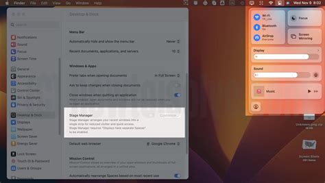 Fixed Stage Manager Not Working Problem on Mac
