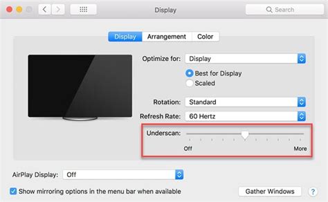 Fixing TV Resolution: Mac Settings