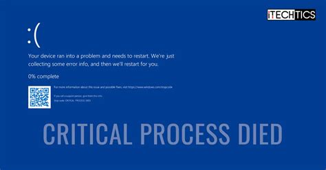 Fixing The Stop Code “Critical Process Died” BSOD Error