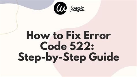 Fixing the Error