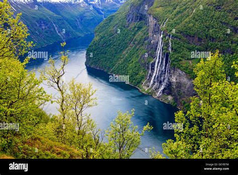Fjord waterfall