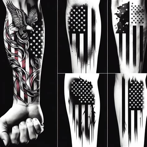 Flag Forearm Tattoo