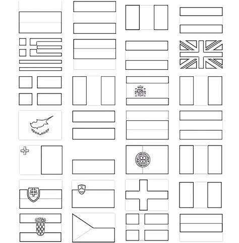 Flags Of Countries Coloring Pages