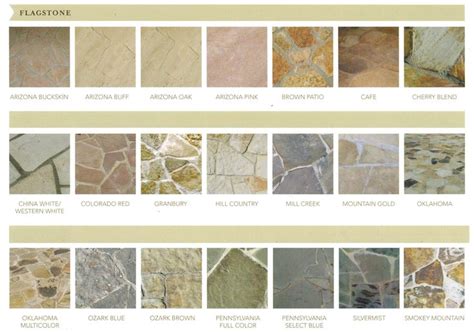 Flagstone Color Chart