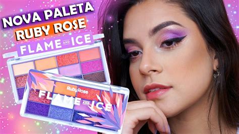 AC Cosmeticos - Paleta de Sombras Flame and Ice Ruby Rose
