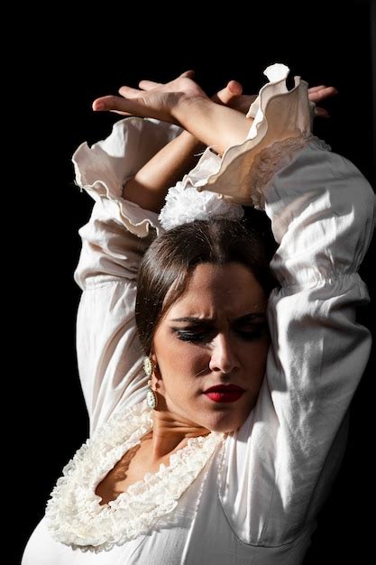 Flamenco dancer close up
