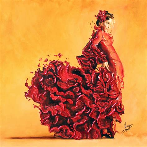 Flamenco dancer passion