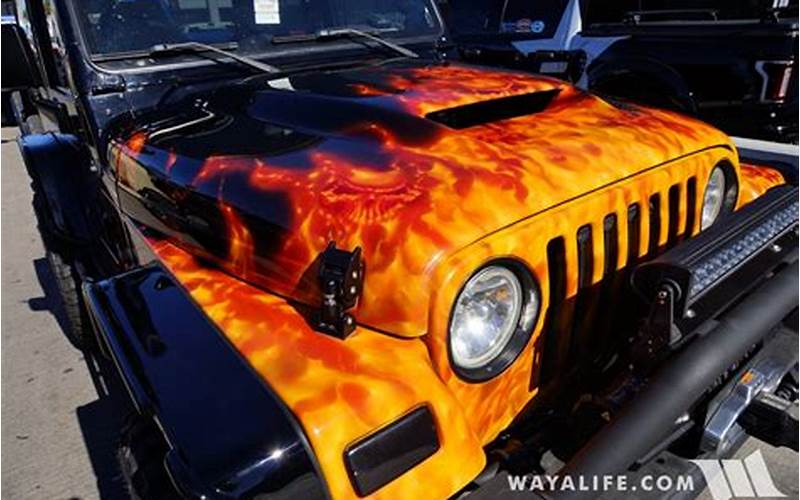 Flames Jeep Wrangler