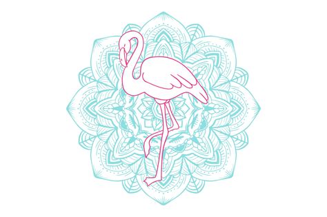 Download Flamingo Mandala For Crafts