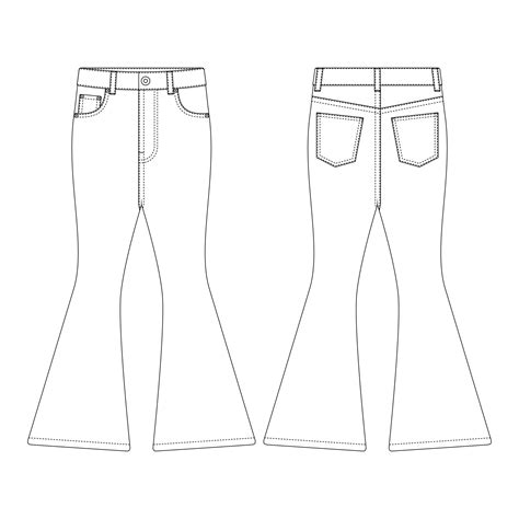 Flare Pants Template