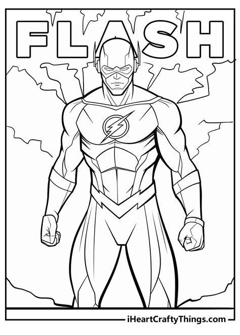 Flash Coloring Pages For Kids