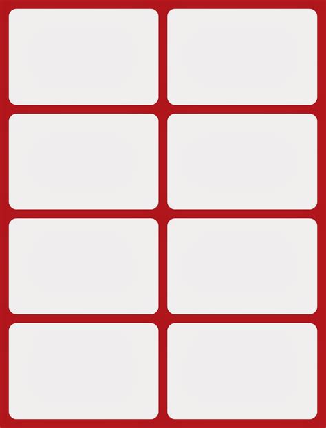 Flashcard Template Printable