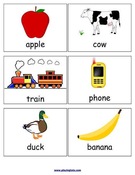 Flashcards For Toddlers Printable