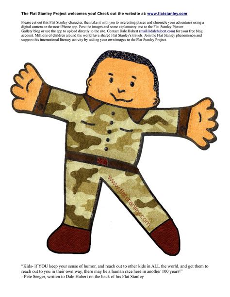 Flat Stanley Template