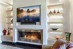 Flat Screen TV Over Fireplace