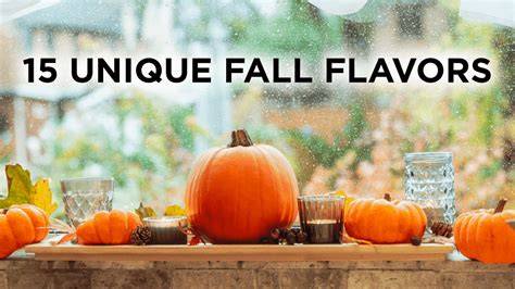 Flavor Combinations for Fall