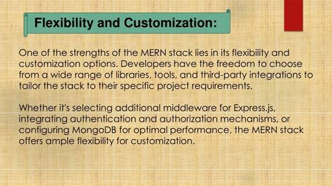 Flexibility and Customization: A Must-Have