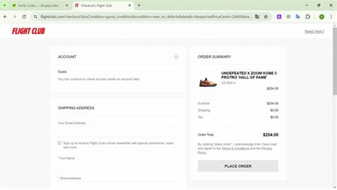 Flight Club Promo Code 2025