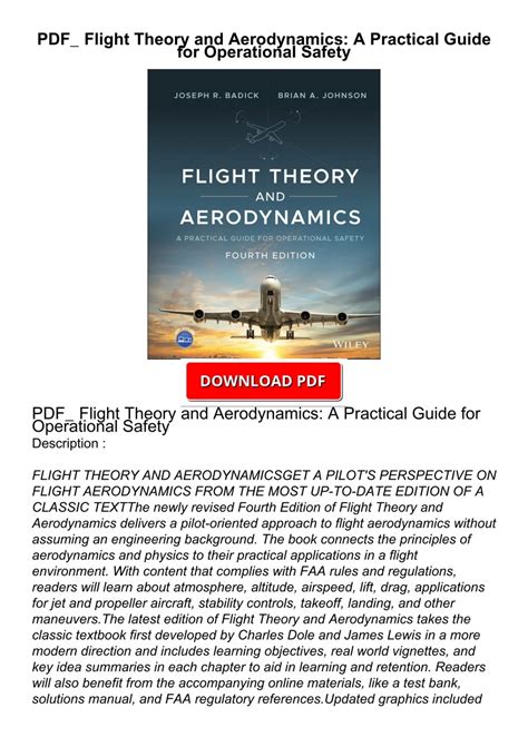 Flight Theory And Aerodynamics: A Practical Guide For Operational Safety Highlights