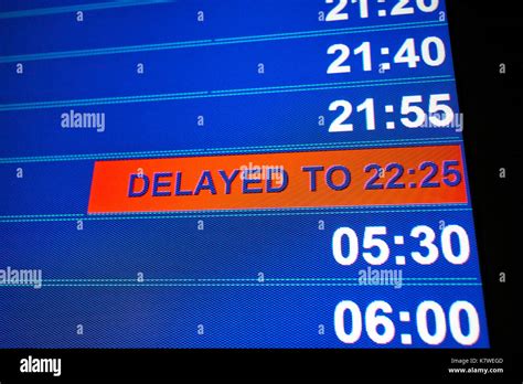 Flight delay screen