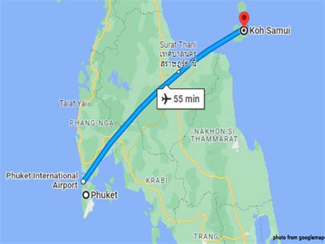 Flight from Phuket to Samui