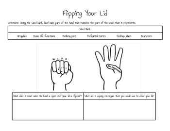 Flip Your Lid Worksheet