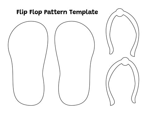 Flip Flop Craft Template