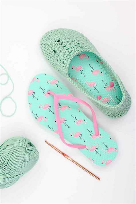 Flip Flop Crochet Slippers