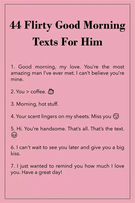 Flirty Lines To Text A Guy