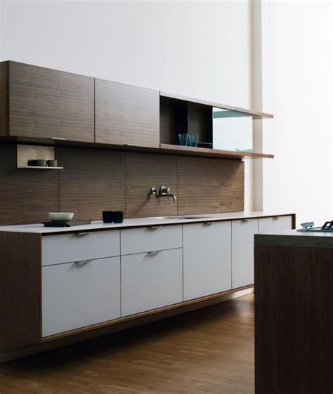 Walnut floating corner shelves in 2021 design, Custom kitchens, Dark grey kitchen