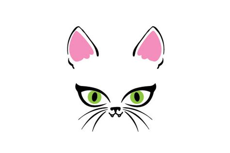 Download Floating Cat Face SVG File - SVG Design Creativefabrica Free PSD Mockups