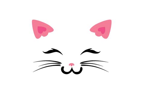 Download Floating Cat Face SVG File - SVG Design Cricut SVG Free PSD Mockups