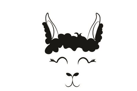 Download Floating Llama Face SVG File - SVG Design Commercial Use DXF Files