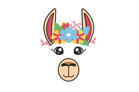 Download Floating Llama Face SVG File - SVG Design Commercial Use Free PSD Mockups