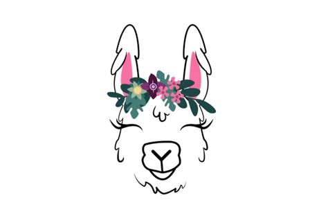 Download Floating Llama Face SVG File - SVG Design for Cricut Machine
