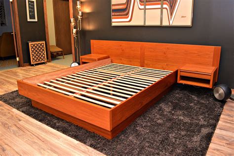 Quilmes Floating Rustic Wood Platform Bedframe by KnotsandBiscuits, 965.00 Wood platform bed