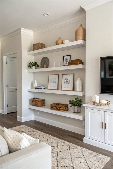 Floating Shelves for a Modern Touch