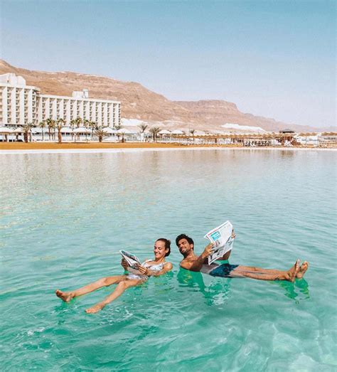 Floating on the Dead Sea