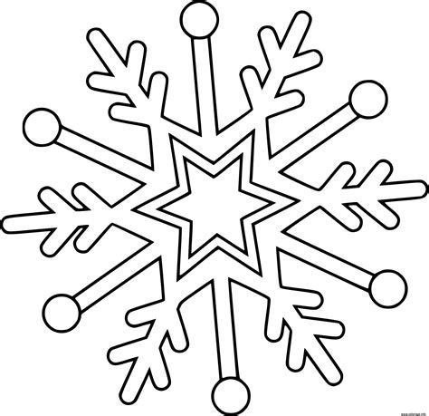 Flocon De Neige Coloriage