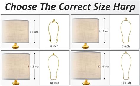 Floor Lamp Harp Size Chart