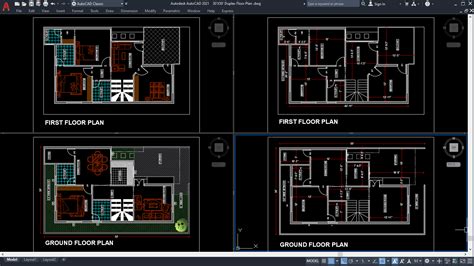 Floor Layout Plan Dwg