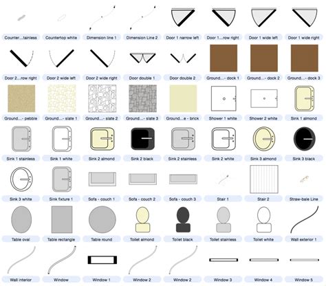 Floor Plan Architecture Drawing Symbols
