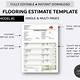 Flooring Estimate Template Excel