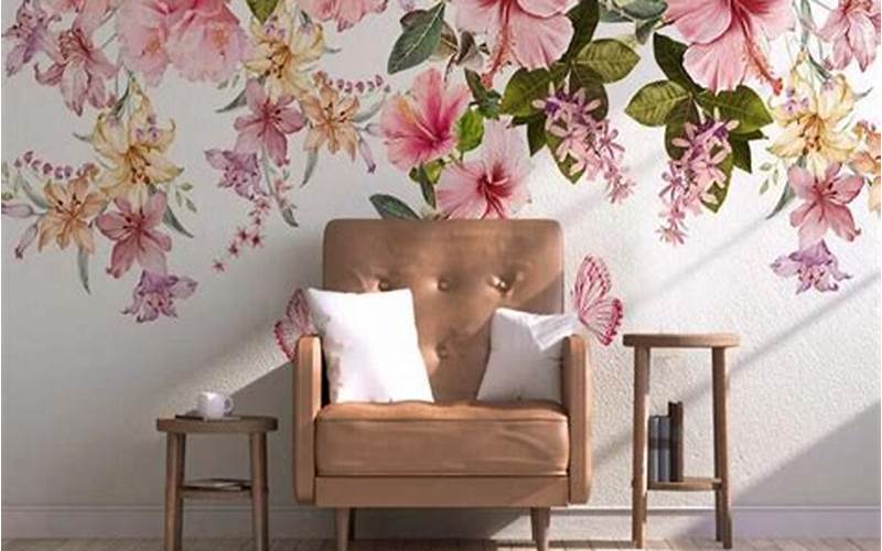 Floral Wallpaper For Living Room