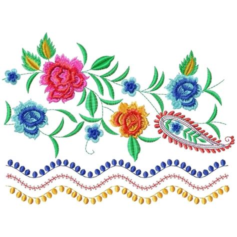 Floral Abstract Pattern Embroidery