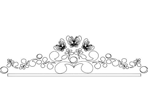 Download Floral Butterfly File DXF Files