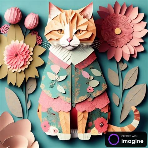 Download Floral Cat Crafts
