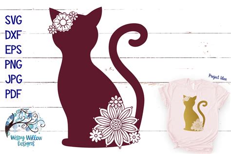 Download Floral Cat Cut Images
