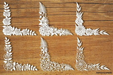 Download Floral Corners Cut Files