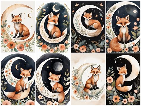 Download Floral Cute Fox For Crafts